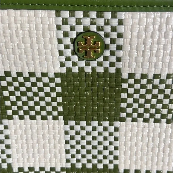 NWT Tory Burch Leather Woven Tote Bag - Picture 7 of 12